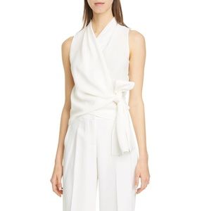 Lafayette 148 New York Elliana Wrap Blouse size S